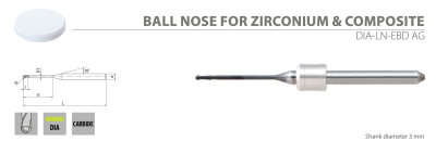 Ball Nose - Zirconiu & Compozite 